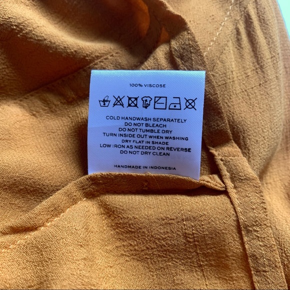 Faithful The Brand Beau Rivage Top in plain butterscotch Size 4 NWT - Picture 4 of 8